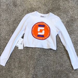 FILA UO Exclusive Geri Cropped Long Sleeve Tee